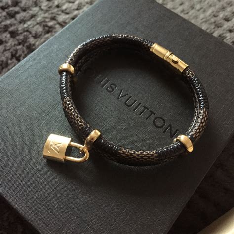 lv bracelet blue|louis vuitton black leather bracelet.